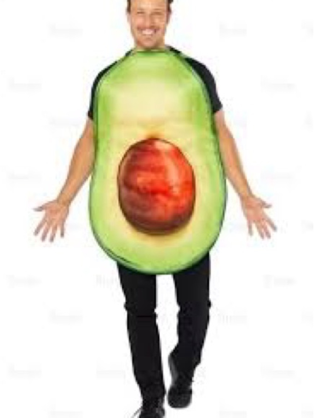 Adult sized avocado costume.  Adjustable.